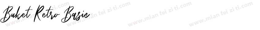 Buket Retro Basic字体转换